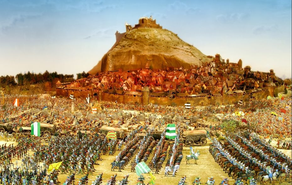 Diorama of St. Conrad's day 1553