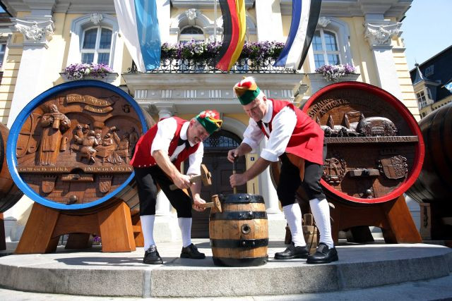 Büttner beim Kulmbacher Bierfest